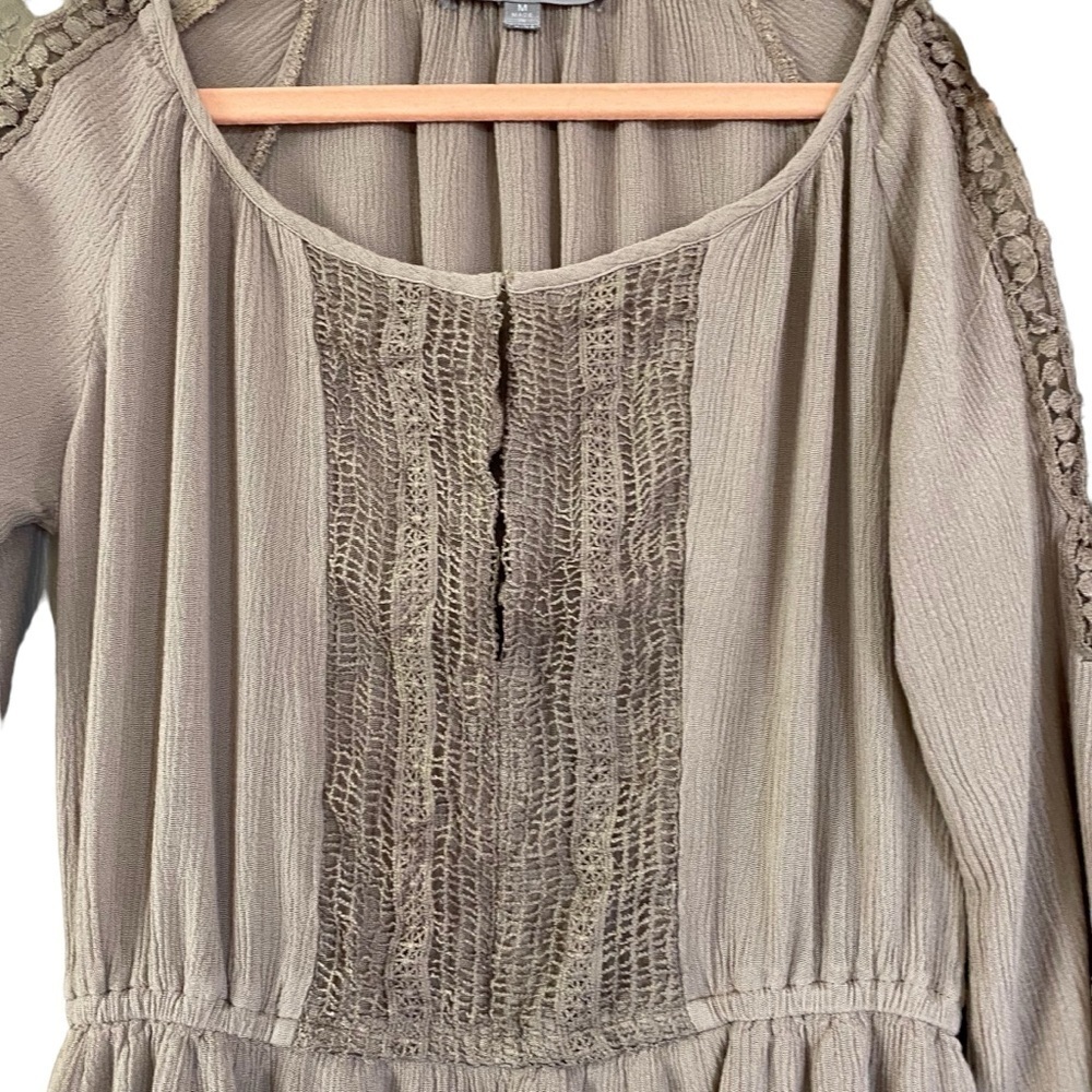 Whimsical Boho Women’s Dress Purple Snow M Purple and Lace Detail - Picture 2 of 9